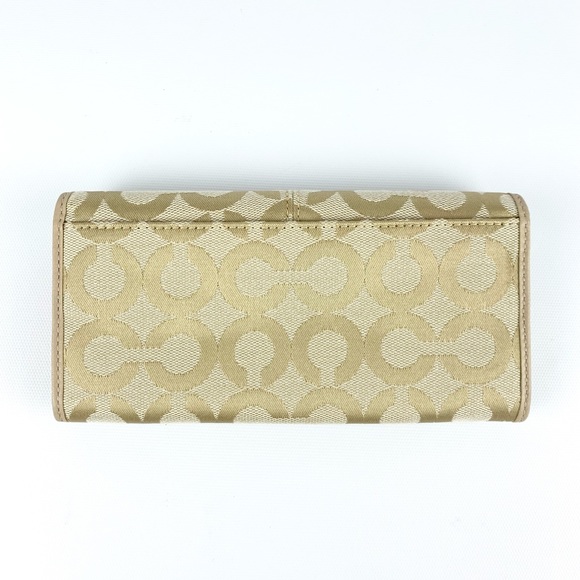 Authentic COACH   No.42460
✨ Parker OP Art Slim Envelope ✨ Light Khaki - Picture 4 of 12